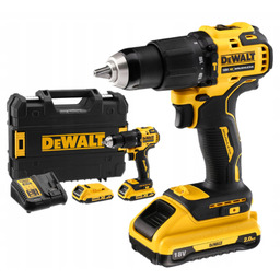 DeWALT Wiertarko-wkrętarka z udarem 18V 2x2Ah w walizce