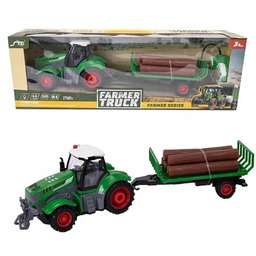 Traktor R/c z przyczepą do przewożenia drewna 1:24