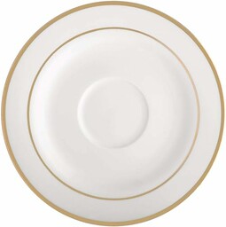Ambition Spodek biały złoty 15,5 cm porcelanowy talerz