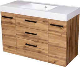 Szafka łazienkowa dąb naturalny 120 cm FOKUS NEW