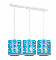 Lampa wisząca sufitowa żyrandol abażur Samochody