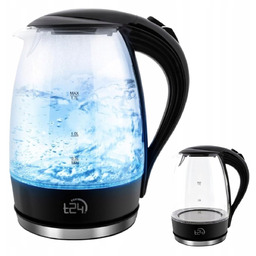 Czajnik Elektryczny 1,7L 2200W LED Szklany Automatyczne Wylaczanie