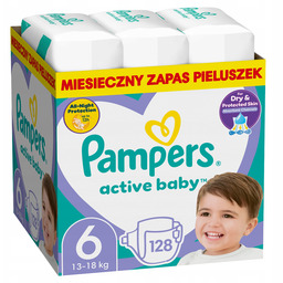 Pampers Active Baby 6 128 szt. 13-18 kg