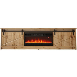 Cama Meble Szafka RTV GRANERO+kominek 200x56,7x35 dąb wotan
