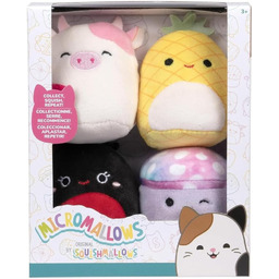 Squishmallows Micromallows 4-pak 6,3 cm biedronka krowa ananas