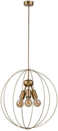 Lampa wisząca druciana zwis BULLET złoty śr. 45cm