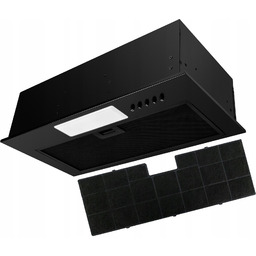 Okap do zabudowy Kernau KBHI0360B czarny Led Klasa