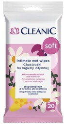 CLEANIC Chusteczki do higieny intymnej Soft 1op.-20szt