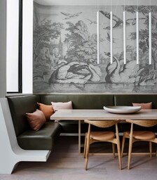 Wallcolors Tapeta White swans