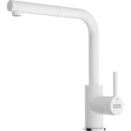 Franke Lina L Pull-out Biały polarny Mosiądz Bateria