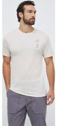Smartwool t-shirt sportowy Alpine Magic Graphic kolor beżowy