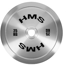 Talerz olimpijski stalowy kalibrowany TOS250 25 kg HMS
