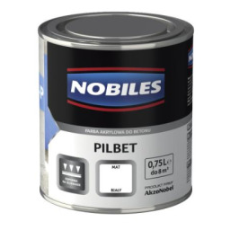 Nobiles Pilbet Farba Akrylowa do Posadzek Betonowych Biała