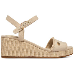 Sandały Tommy Hilfiger Mid Woven Wedge Espad Fringe