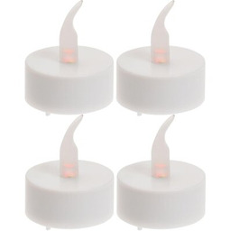 KOOPMAN Świeczka Tea Light LED Timer (4 sztuki)