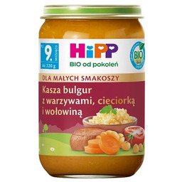 HiPP BIO Kasza bulgur z warzywami cieciorką
