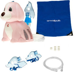 Omnibus Puppy Me BR-CN171, inhalator kompresorowy, różowy