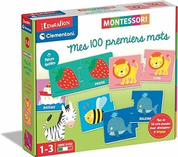 Clementoni - Moje pierwsze 100 słów - Montessori