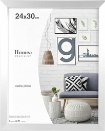 Homéa, Rama MDF srebrna 24 x 30 cm