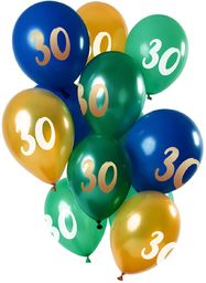 Zestaw balonów na trzydzieste urodziny - 30 cm