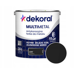 Antykorozyjna Farba Do Metalu Dekoral Multimetal Czarny Matowy