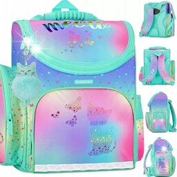 TORNISTER SZKOLNY PLECAK DLA DZIEWCZYNKI HOLO OMBRE
