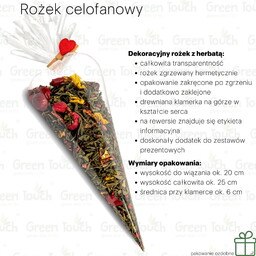 Gruszkowa herbata (Pakowanie ozdobne, Rożek celofanowy 40 g)