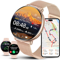 Zegarek damski SMARTWATCH -GPS- różowy PROF