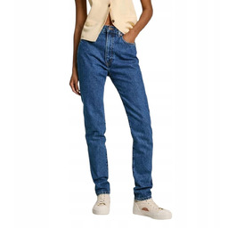 PEPE JEANS JEANSY MOM JEANS NIEBIESKIE WYSOKI STAN