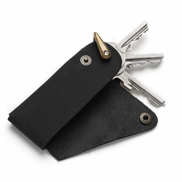 Skórzany Brelok do Kluczy Brdrene BR02 Czarny