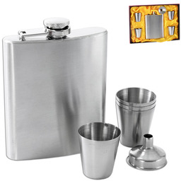 Orion Piersiówka ze stali nierdzewnej HOME z kieliszkami