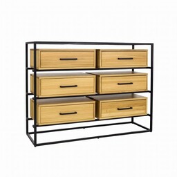 Komoda dębowa KD 371 loftowa