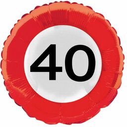 Balon foliowy Znak Zakazu - 40tka - 46