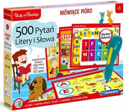 Clementoni, mówiące Pióro 500 pytań, litery i słowa