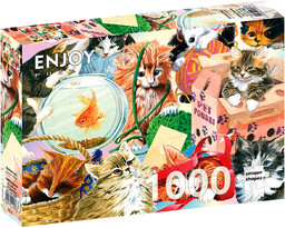 Puzzle, Ciekawskie koty, 1000 el.