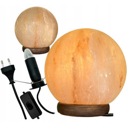 Lampa solna Himalajska 3-4 kg okrągła jonizator powietrza