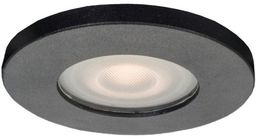Podtynkowa oprawa do łazienki oczko LAGOS czarna IP65
