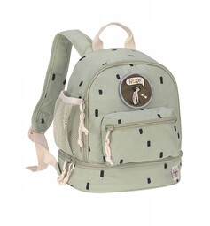 Lassig: Plecak mini Happy Prints oliwkowy