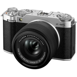 FUJIFILM Aparat bezlusterkowy X-M5 Srebrny + Obiektyw XC