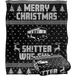 Świąteczne wakacje jedwabisty w dotyku super miękki koc