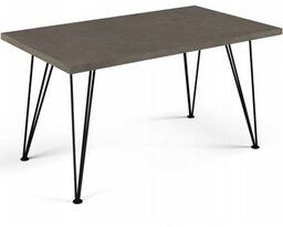 Stół Tulip blatem betonowym mikrocement beton cire 140x80