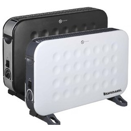 Grzejnik konwektorowy RAVANSON CH-9000WT nadmuch, termostat, czarno-biały