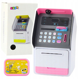 Lean Toys Bankomat Sejf Skarbonka Kod Pin Karta