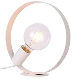 Lumes Biała lampa stołowa w stylu skandynawskim -