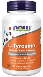 NOW Foods L-Tyrozyna 750 mg Ekstra Siła