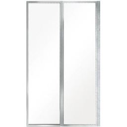 BESCO Parawan nawannowy AMBITION PREMIUM 81x140 dwuskrzydłowy chrom
