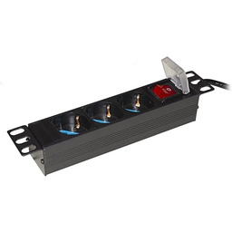 LINK LK3PDU Multigniazd 3 Schuko dla szafek 10"