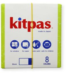 Zestaw 8 kwadratowych kredek dla dzieci Kitpas