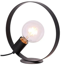 Lumes Czarna lampa stołowa metalowe koło - V057-Elegio