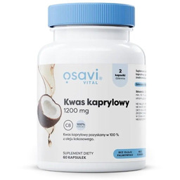 Kwas kaprylowy 1200mg suplement diety 60 kapsułek